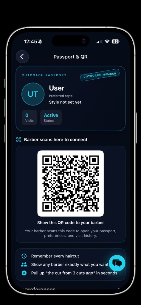Scan client QR passport