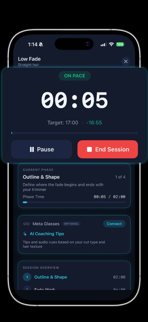 Live coaching session